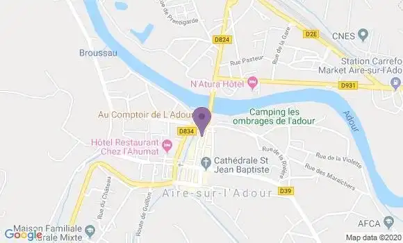 Localisation BNP Paribas Agence d