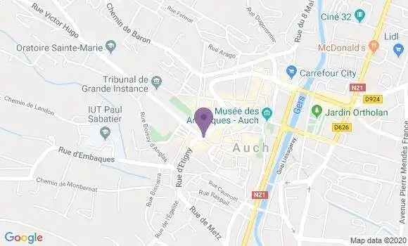 Localisation BNP Paribas Agence d