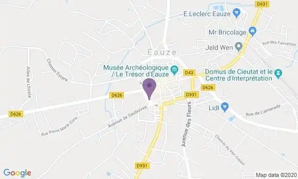 Localisation BNP Paribas Agence d