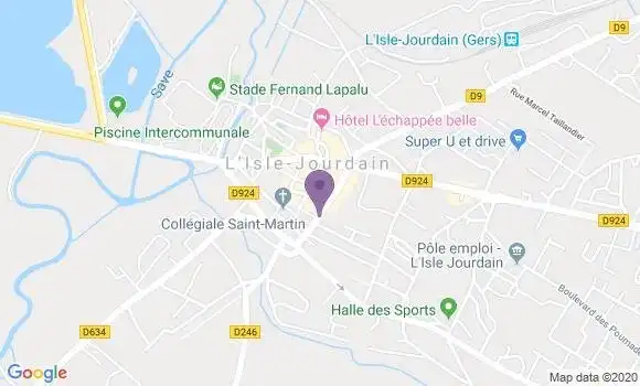 Localisation BNP Paribas Agence de L