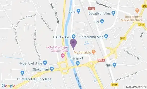 Localisation BNP Paribas Agence d