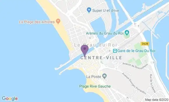Localisation BNP Paribas Agence de Le Grau du Roi