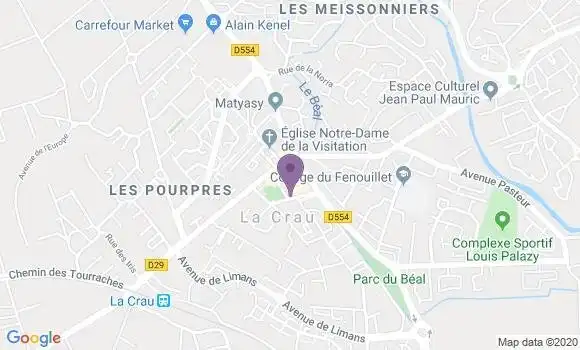 Localisation LCL Agence de La Crau