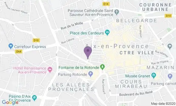 Localisation BNP Paribas Agence d