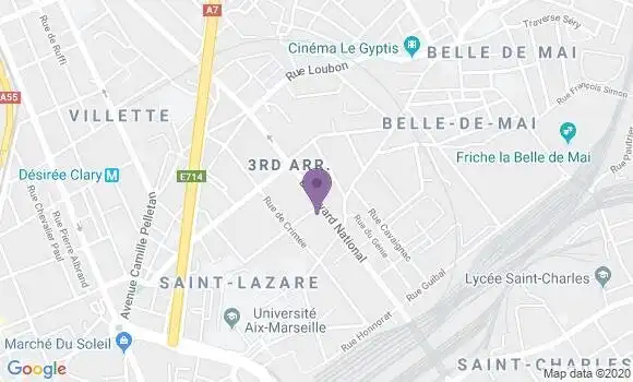 Localisation LCL Agence de Marseille National