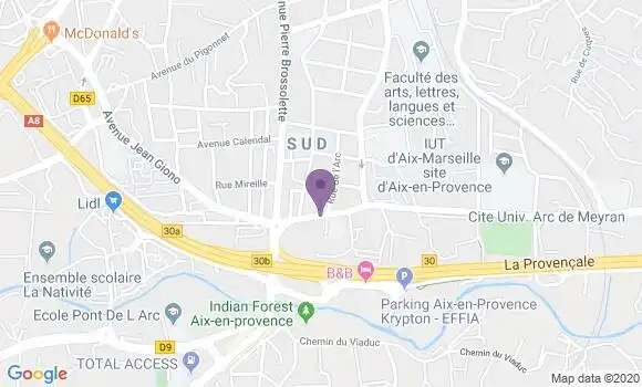 Localisation BNP Paribas Agence d