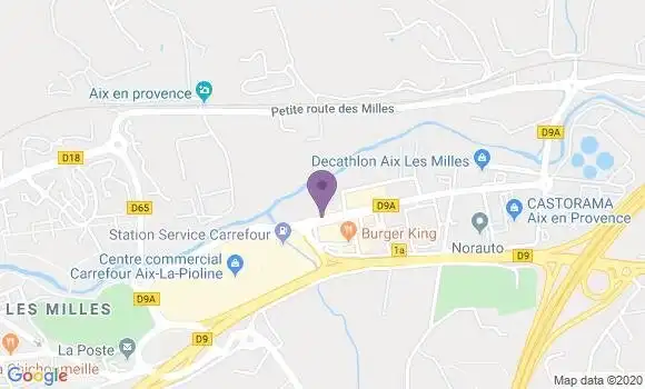 Localisation BNP Paribas Agence d