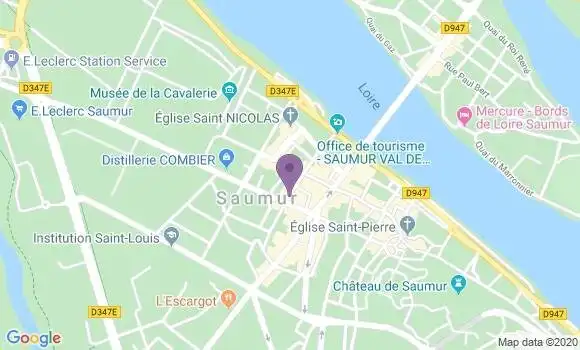 Localisation LCL Agence de Saumur