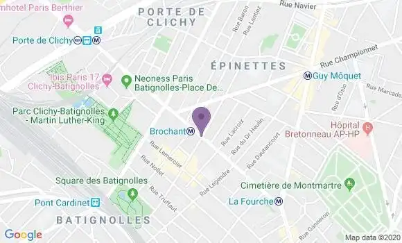 Localisation LCL Agence de Paris Brochant