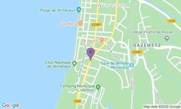Localisation LCL Agence de Wimereux