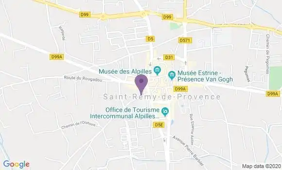 Localisation BNP Paribas Agence de Saint Rémy de Provence