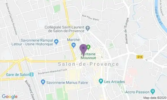 Localisation BNP Paribas Agence de Salon de Provence