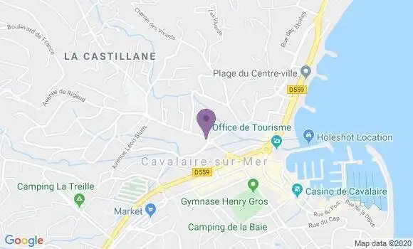 Localisation BNP Paribas Agence de Cavalaire sur Mer