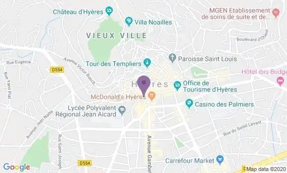 Localisation BNP Paribas Agence d