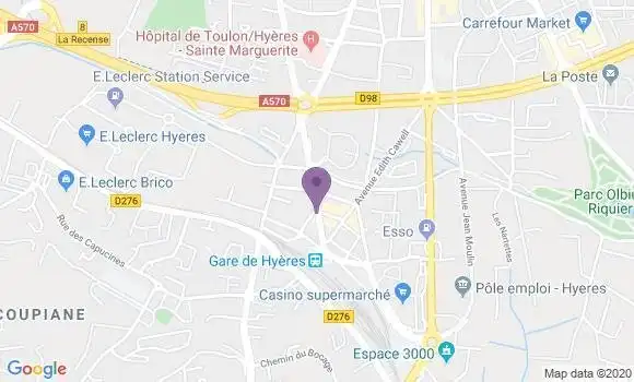 Localisation BNP Paribas Agence d