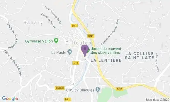 Localisation BNP Paribas Agence d