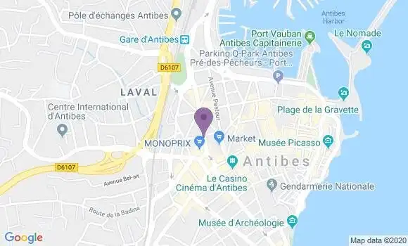 Localisation BNP Paribas Agence d