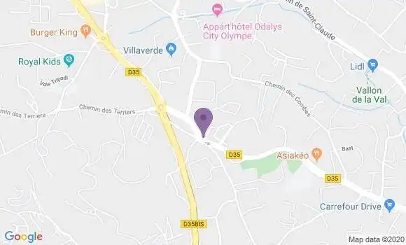 Localisation BNP Paribas Agence d