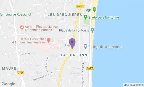 Localisation BNP Paribas Agence d