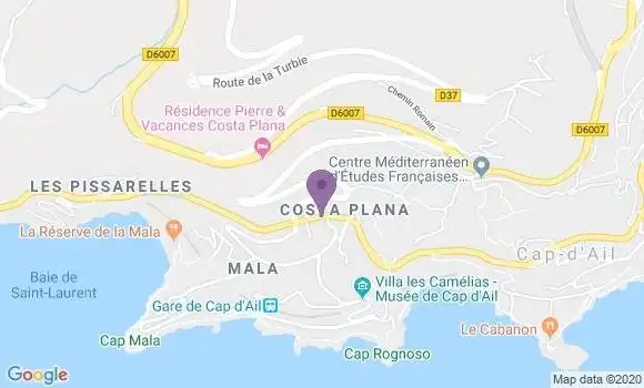 Localisation BNP Paribas Agence de Cap d