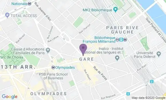 Localisation LCL Agence de Paris Patay