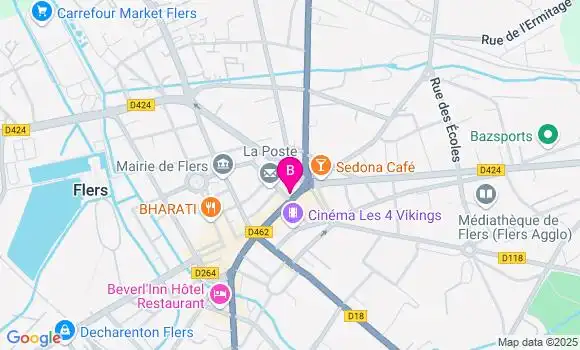 Localisation LCL Agence de Flers