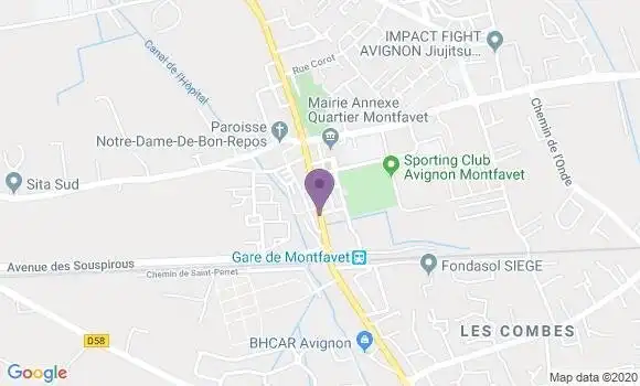 Localisation BNP Paribas Agence d