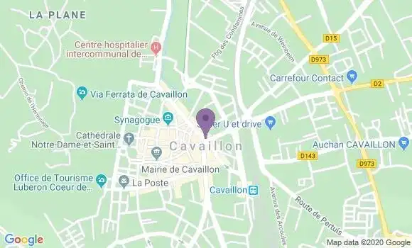 Localisation BNP Paribas Agence de Cavaillon