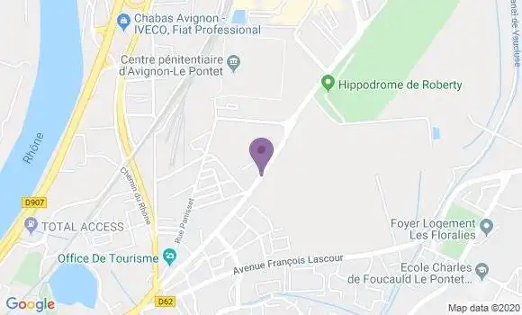Localisation BNP Paribas Agence de Le Pontet
