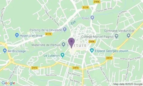 Localisation BNP Paribas Agence de Pertuis