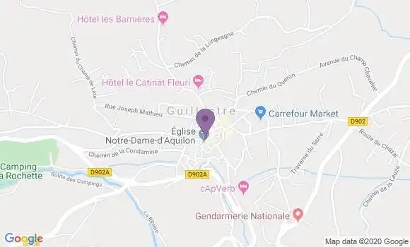 Localisation BNP Paribas Agence de Guillestre