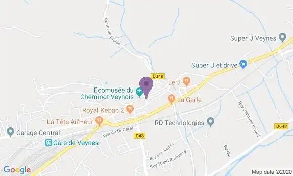 Localisation BNP Paribas Agence de Veynes