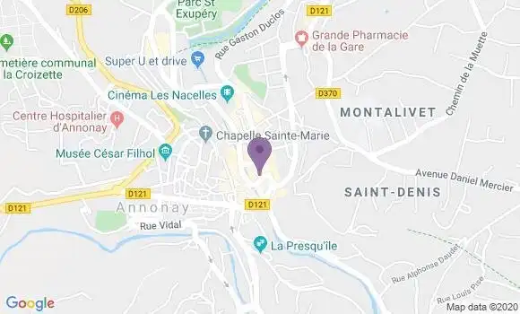 Localisation BNP Paribas Agence d