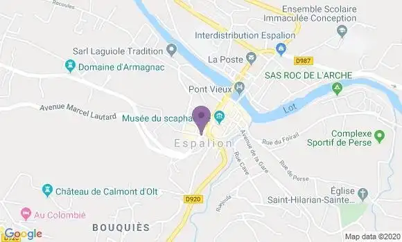 Localisation BNP Paribas Agence d