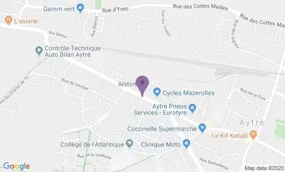 Localisation BNP Paribas Agence d