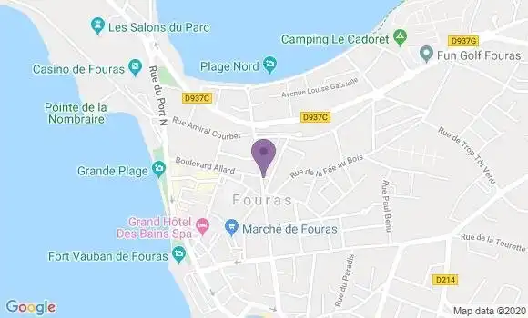 Localisation BNP Paribas Agence de Fouras