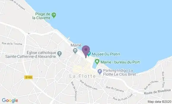 Localisation BNP Paribas Agence de La Flotte en Ré