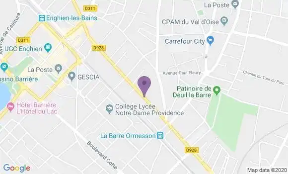 Localisation LCL Agence de Deuil la Barre Ormess
