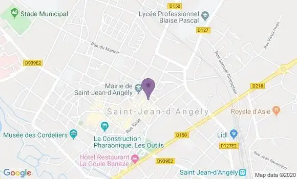Localisation BNP Paribas Agence de Saint Jean d