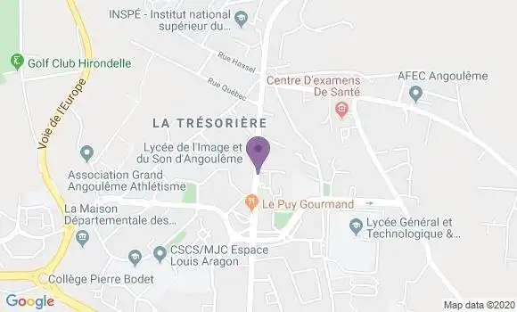 Localisation BNP Paribas Agence d