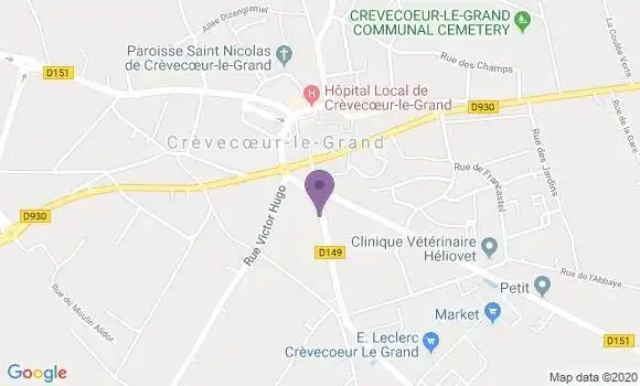 Localisation BNP Paribas Agence de La Rochefoucauld