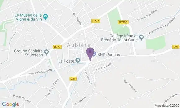 Localisation BNP Paribas Agence d