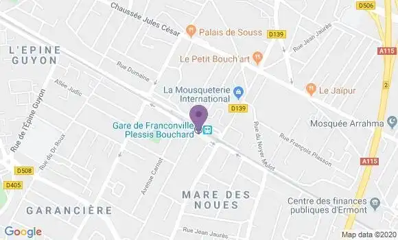 Localisation LCL Agence de Franconville la Garenne