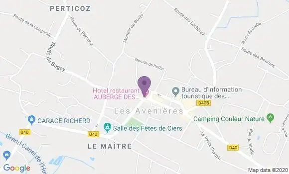 Localisation BNP Paribas Agence de Les Avenières
