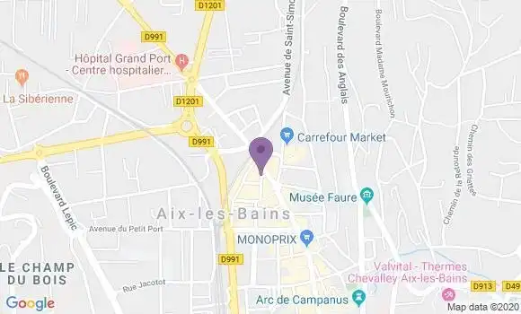 Localisation BNP Paribas Agence d