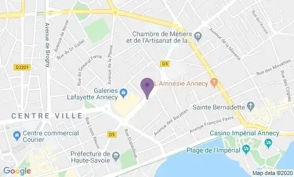Localisation BNP Paribas Agence d