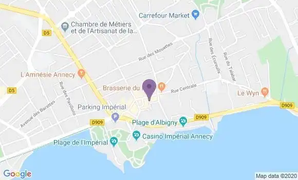 Localisation BNP Paribas Agence d