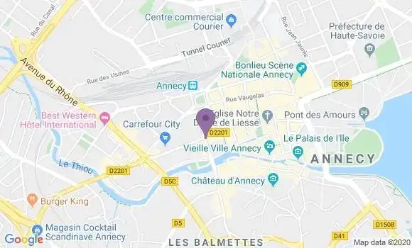 Localisation BNP Paribas Agence d