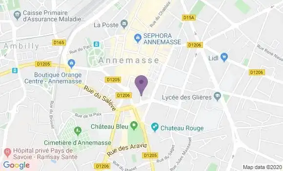 Localisation BNP Paribas Agence d