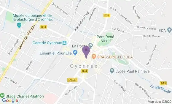 Localisation BNP Paribas Agence d